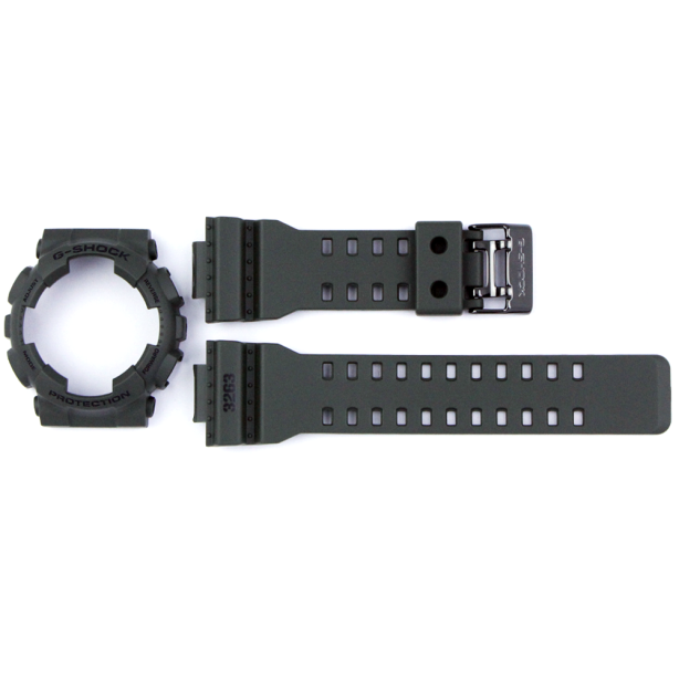 Casio G-Shock กรอบและสาย รุ่น GD-100MS-3 (สีเขียวทหาร)